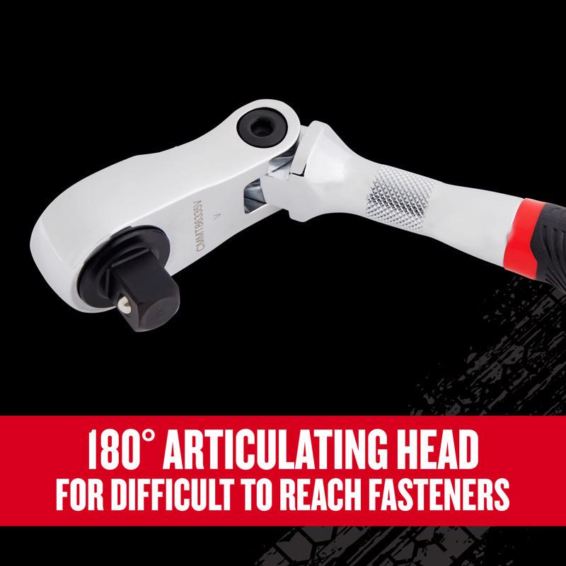 Craftsman V-Series 1/2 in. drive Comfort Grip Flex Head Ratchet 96 teeth