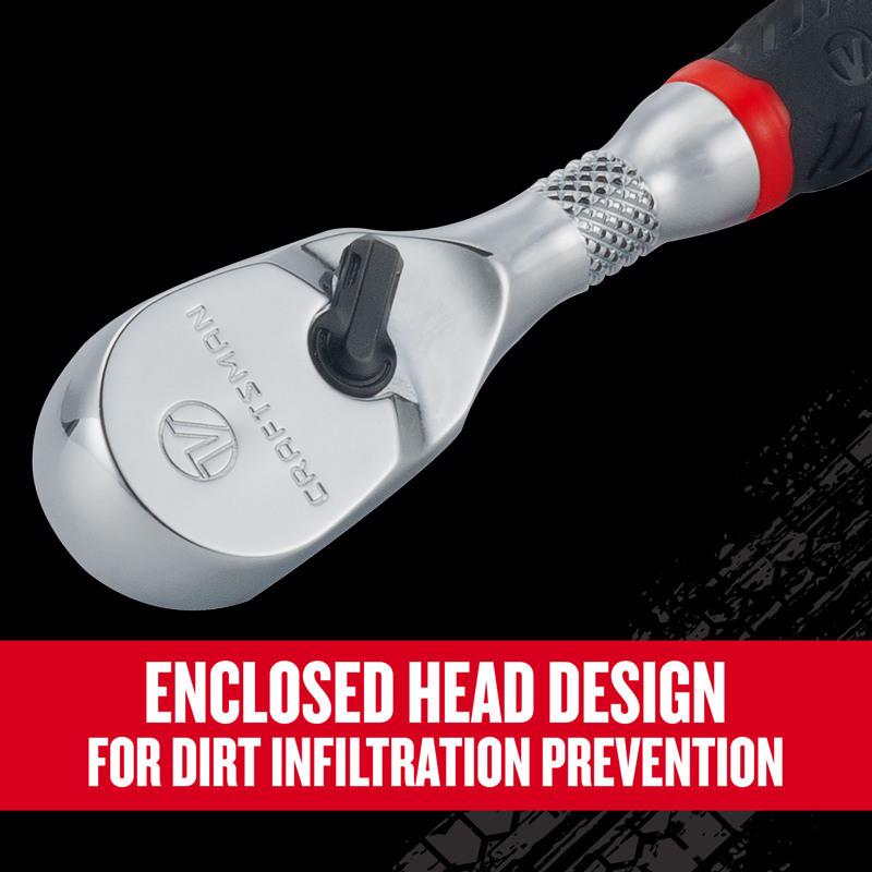 Craftsman V-Series 1/4 and 3/8 in. drive Comfort Grip Ratchet Set