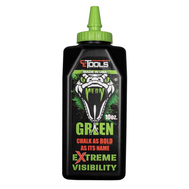 CE Tools 10 oz Standard Extreme Visibility Marking Chalk Fluorescent Green 1 pk
