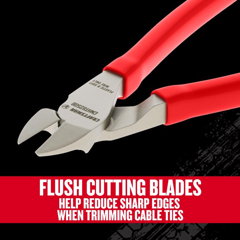 Craftsman V-Series 7 in. Carbon Steel Diagonal Pliers Flush Cutter 1 pk
