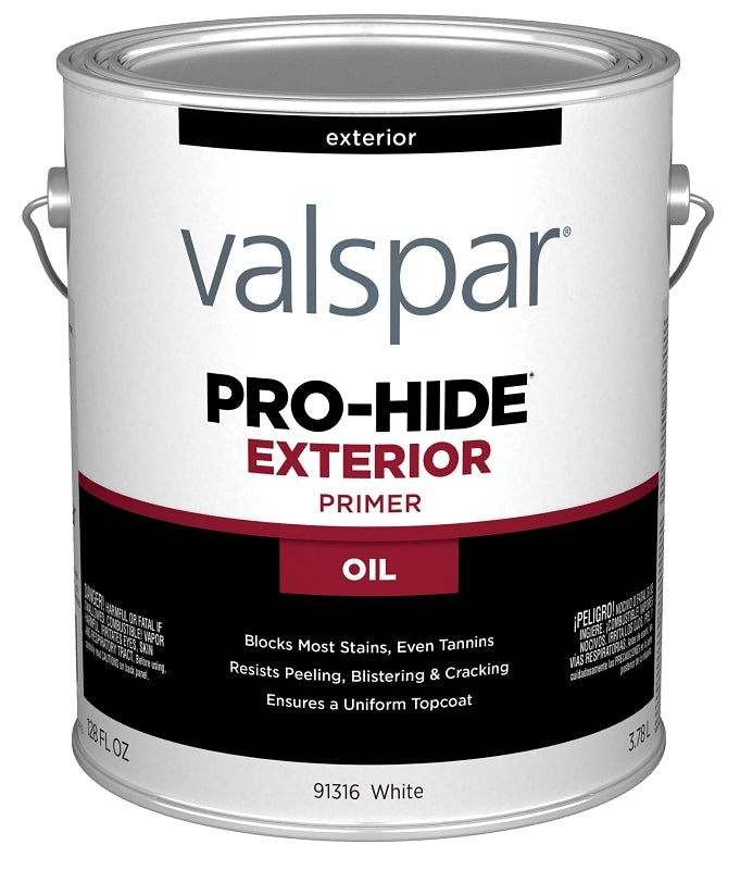 Valspar PRO-HIDE 91316 Series 028.0091316.007 Exterior Primer, White, 1 gal Pail, Pack of 4