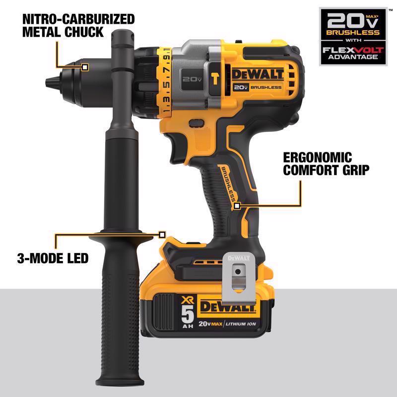 DeWalt 20V MAX Cordless Brushless 2 Tool Hammer Drill and Impact Driver Kit