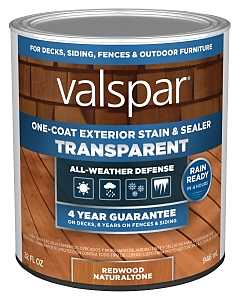 STAIN&SEALER TRNSP RED NATL QT