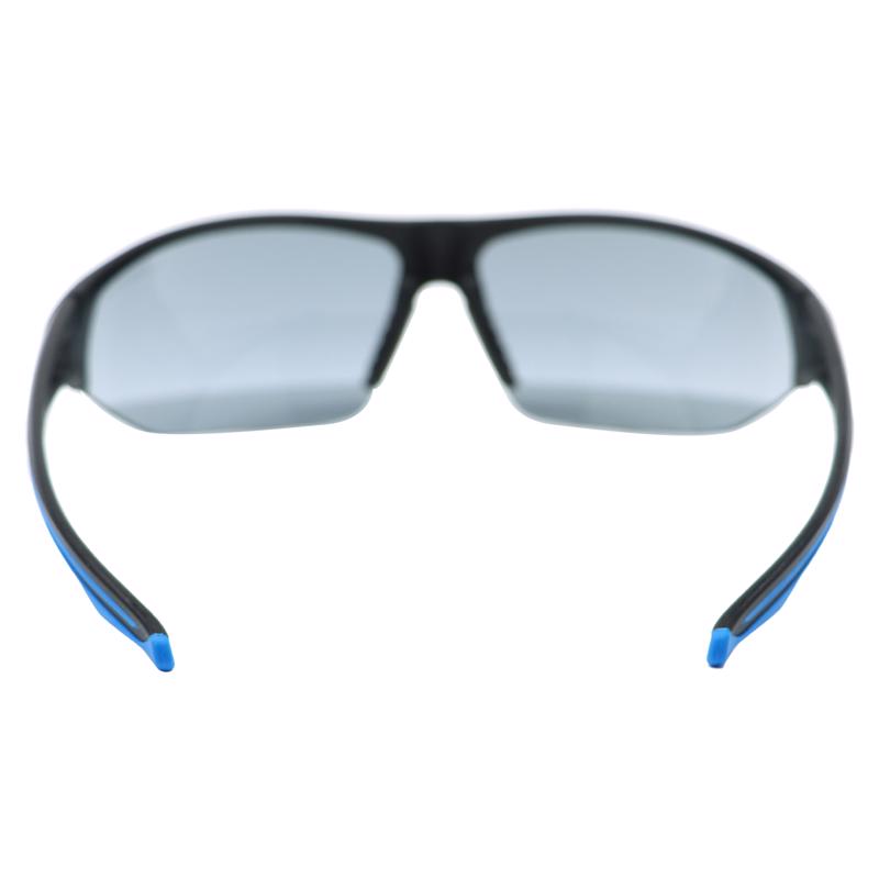 General Electric 06 Series Anti-Fog Impact-Resistant Safety Glasses Smoke Lens Black/Blue Frame 1 pk