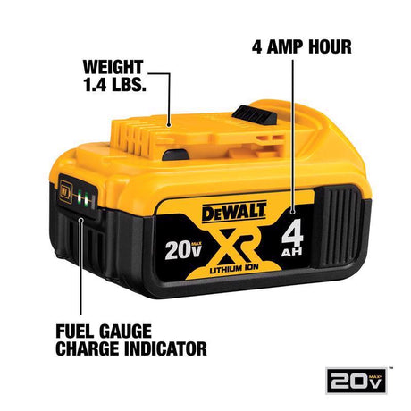 DeWalt 20V MAX DCB346-3 Lithium-Ion Battery Pack 3 pc
