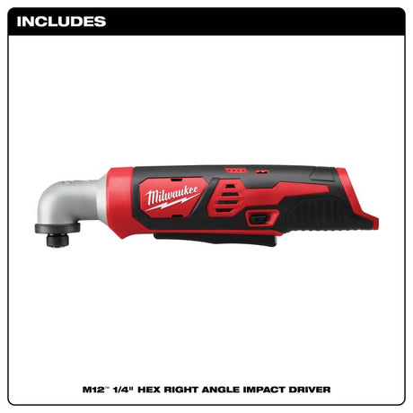 Milwaukee M12 1/4 in. Cordless Brushed Impact Driver Tool Only