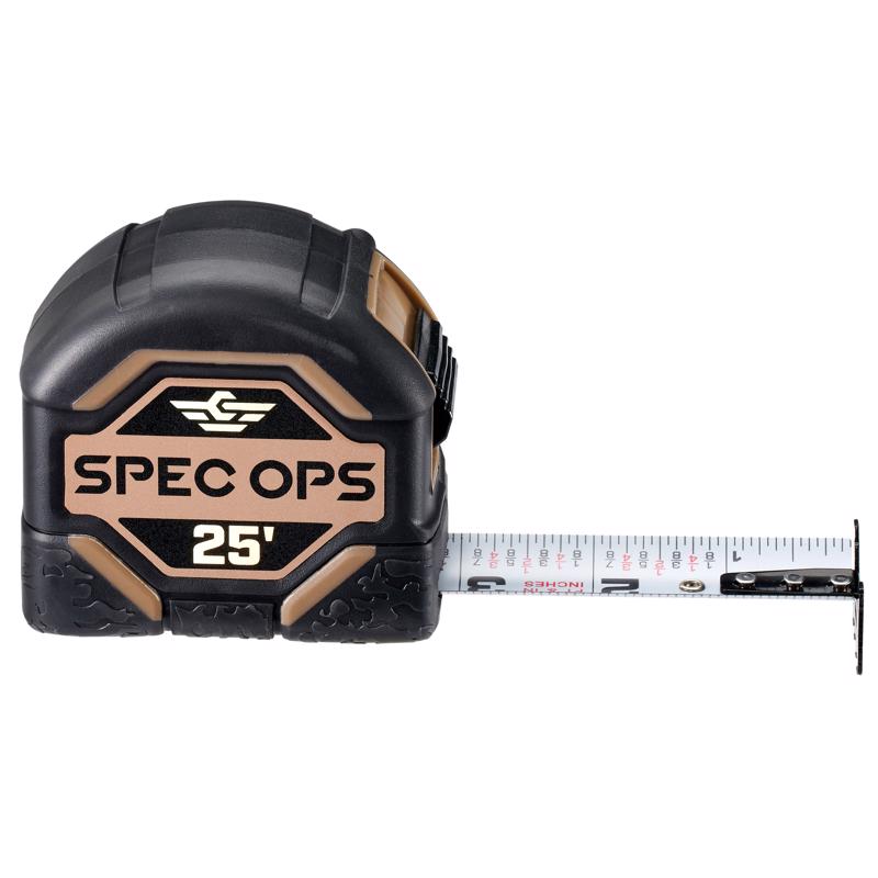 Spec Ops 25 ft. L X 3.12 in. W Tape Measure 1 pk