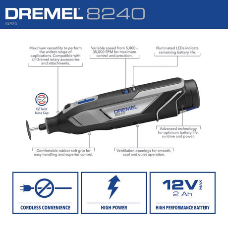 Dremel 12V Cordless Rotary Tool Kit