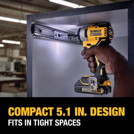 DeWalt 20V MAX Atomic Cordless Brushless 2 Tool Compact Drill and Impact Driver Kit