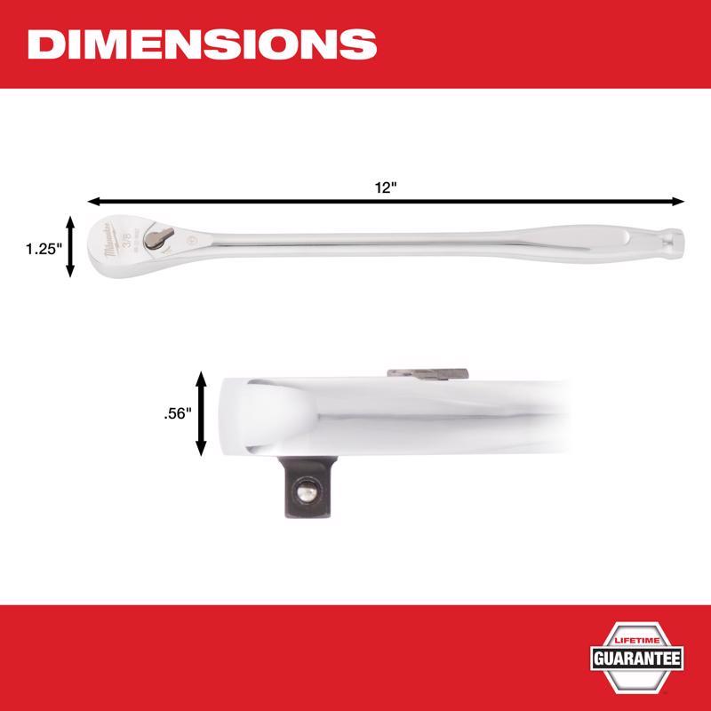 Milwaukee 3/8 in. drive SAE Ratchet 90 teeth