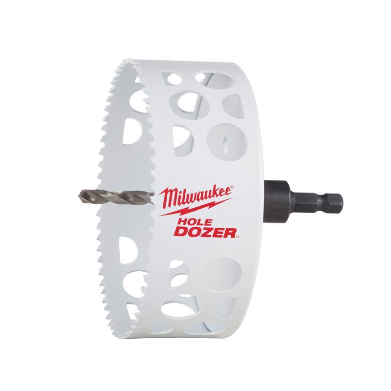 Milwaukee Hole Dozer 4-1/2 in. Bi-Metal Hole Saw with Arbor and Pilot Bit 1 pk