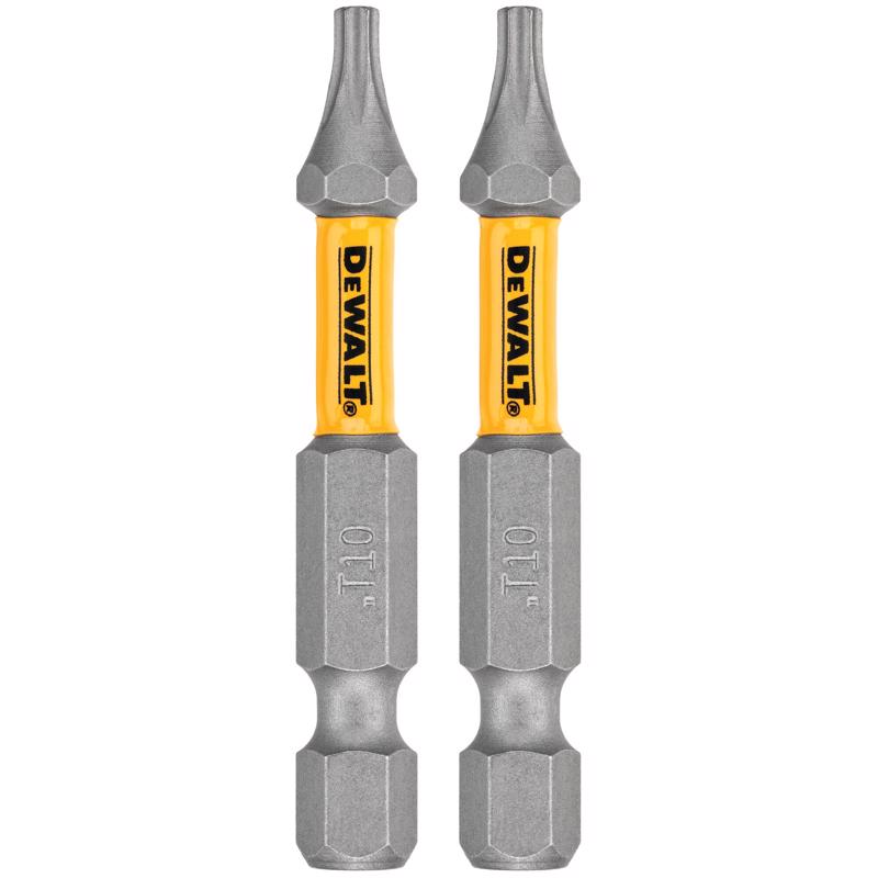 DeWalt Max Fit Torx #10 X 2 in. L Screwdriver Bit Set Steel 2 pk