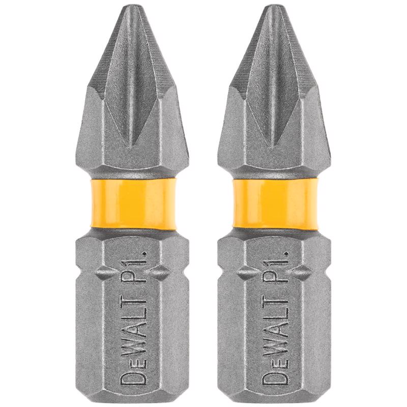 DeWalt Max Fit Phillips #1 X 1 in. L Screwdriver Bit Set Steel 2 pk