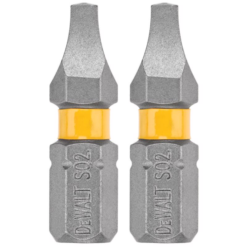 DeWalt Max Fit Square #2 X 1 in. L Screwdriver Bit Set Steel 2 pk