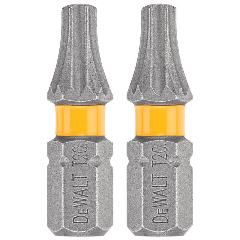 DeWalt Max Fit Torx #20 X 1 in. L Screwdriver Bit Set Steel 2 pk