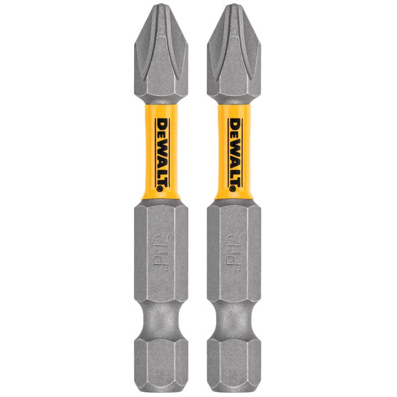 DeWalt Max Fit Phillips #2 X 2 in. L Screwdriver Bit Set Steel 2 pk
