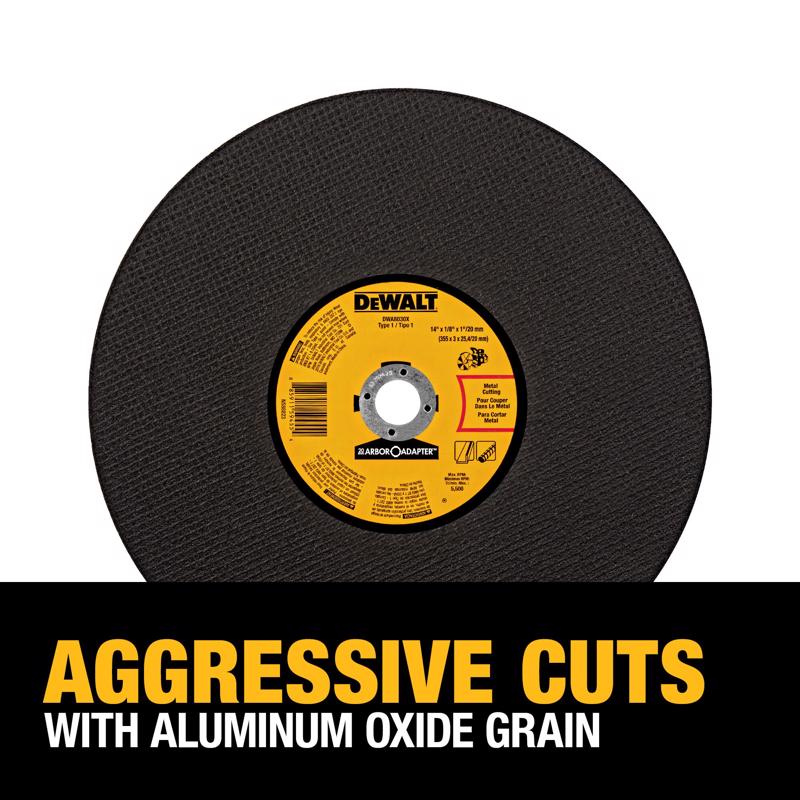 DeWalt 14 in. D X 20 mm Aluminum Oxide Cut-Off Wheel 1 pk