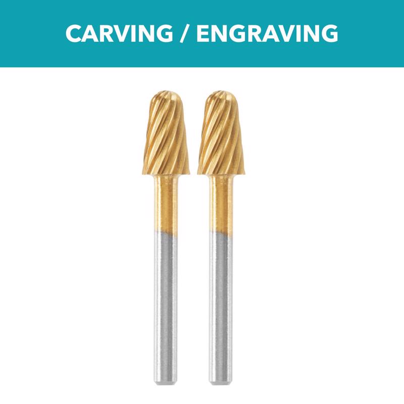 Dremel Max Life 1/4 in. X 1.5 in. L X 0.25 in. W High Speed Steel Bullet High Speed Cutter Multi-Mat