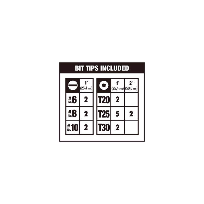 DeWalt Max Fit Assorted Screwdriver Bit Set S2 Tool Steel 50 pc