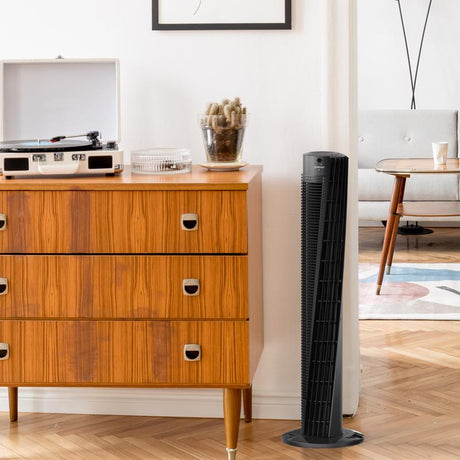 Vornado OSC73 V-Flow 36.8 in. H 3 speed Oscillating Tower Fan Remote Control