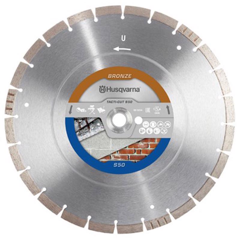 Husqvarna 14 in. D X 1 in. Tacti-Cut S50 Diamond Circular Saw Blade 1 pc