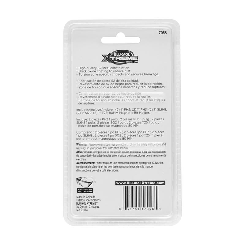 Blu-Mol Xtreme Impact Driver Bit Set 11 pc