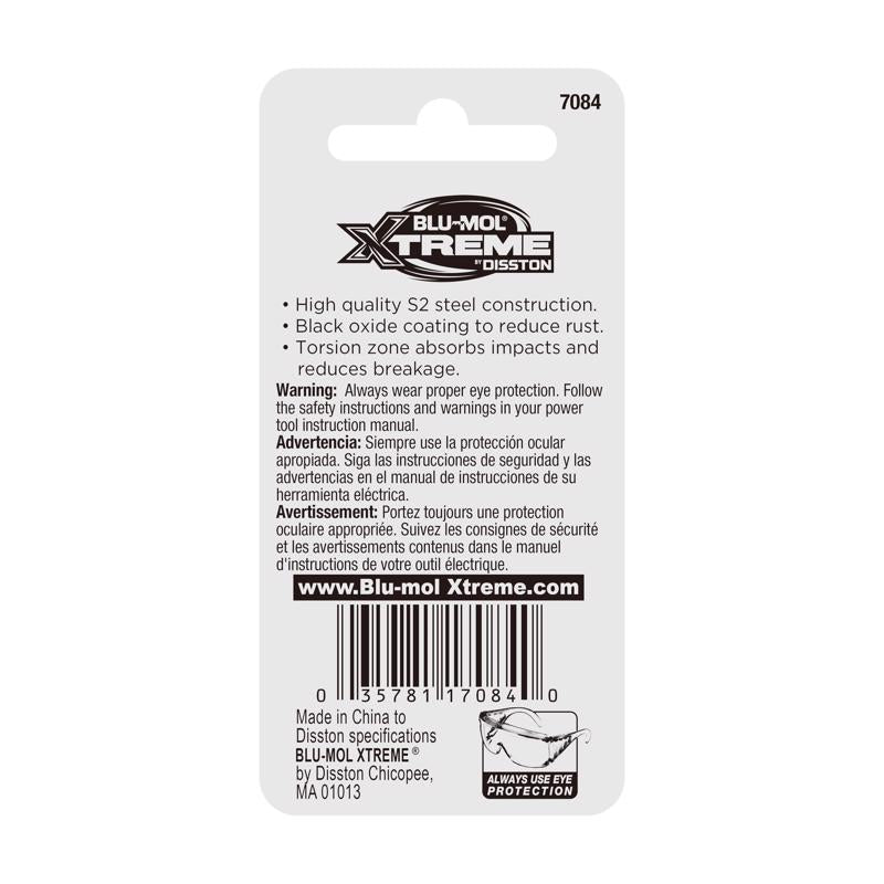 Blu-Mol Xtreme Hex 7/64 in. X 2 in. L Screwdriver Bit S2 Tool Steel 1 pk