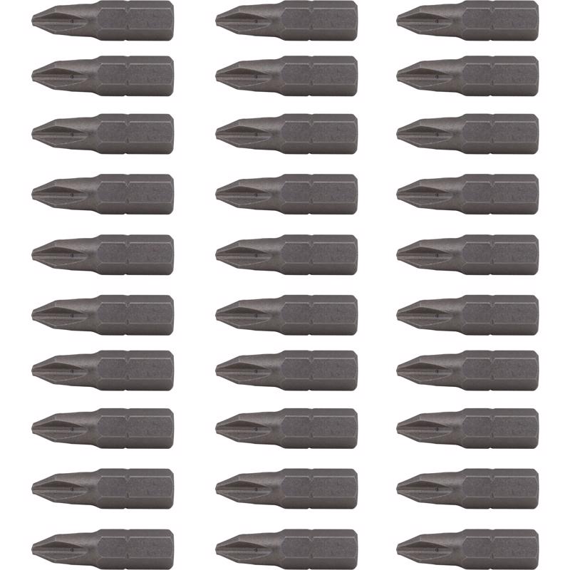 Craftsman Phillips #2 in. X 1 in. L Screwdriver Bit Set High Speed Steel 30 pc