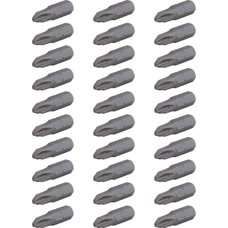 Craftsman Phillips #2 in. X 1 in. L Screwdriver Bit Set High Speed Steel 30 pc