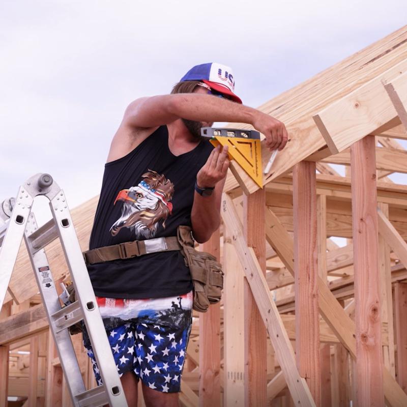 Rapid Rafter 7 in. L X 1 in. H Polystyrene Square