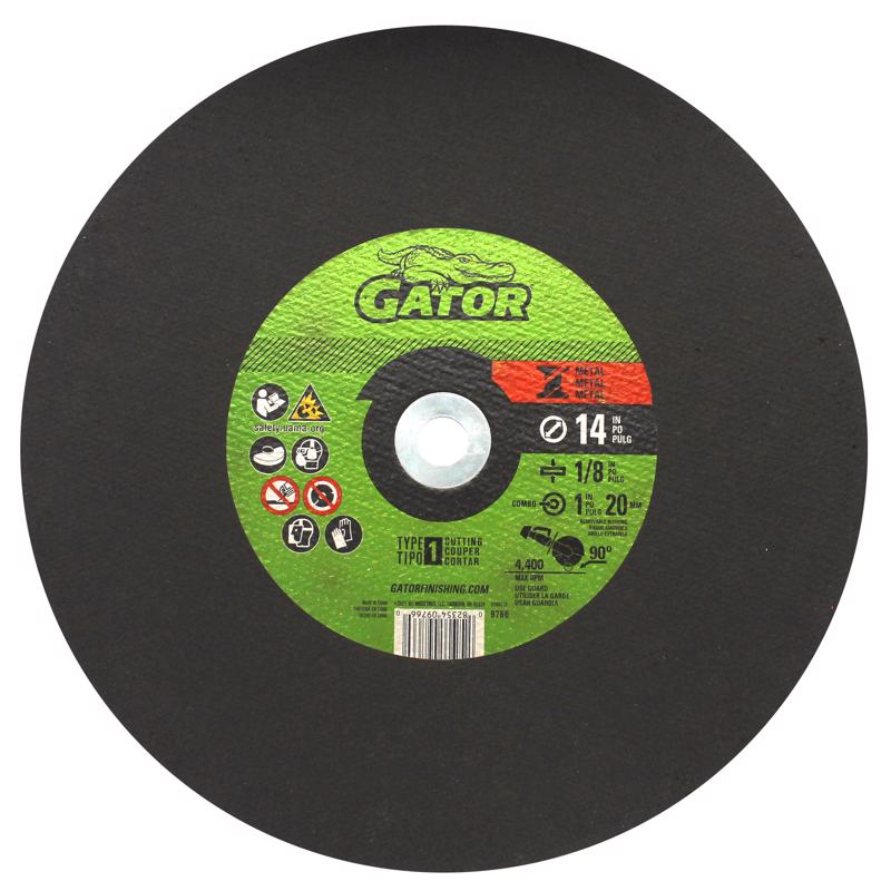 Gator 14 in. D X 1 in. Aluminum Oxide Metal Cut-Off Blade 1 pk
