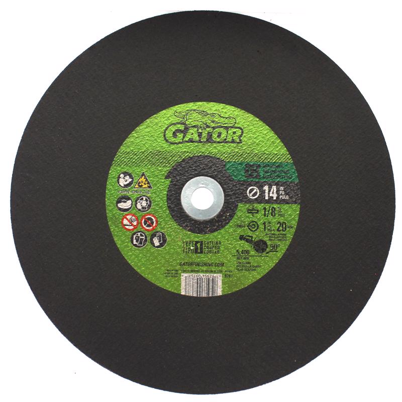 Gator 14 in. D X 1 in. Aluminum Oxide/Silicon Carbide Masonry Cutting Wheel 1 each