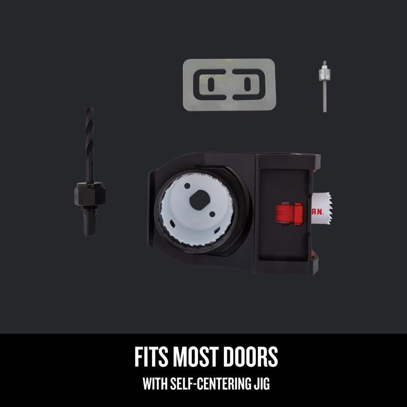 Craftsman Carbon Steel Door Lock Installation Kit 6 pc