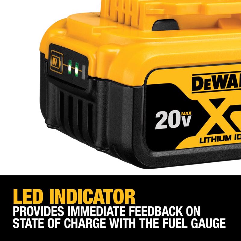 DeWalt 20V MAX DCB324-4 Lithium-Ion 2Ah and 4Ah Battery Combo Pack 4 pc
