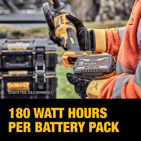 DeWalt 20V-60V MAX FLEXVOLT 9 Ah Lithium-Ion 9Ah 20V / 3Ah 60V Battery Combo Pack 2 pc