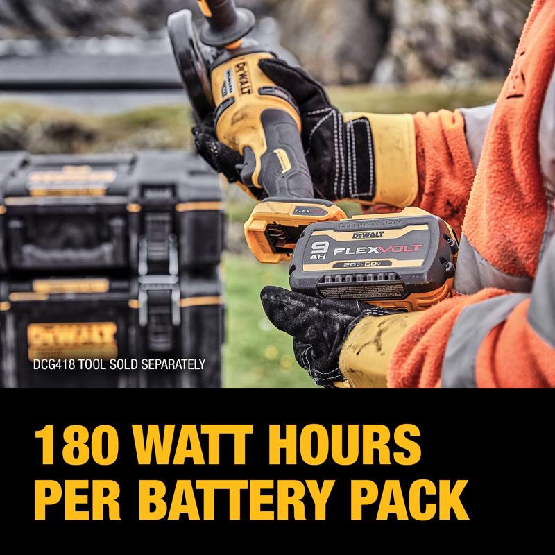 DeWalt 20V-60V MAX FLEXVOLT 9 Ah Lithium-Ion 9Ah 20V / 3Ah 60V Battery Combo Pack 2 pc