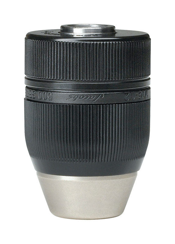 Jacobs Hand-Tite 3/8 in.-24 in. Keyless Drill Chuck 1/2 in. 3-Flat Shank 1 pc