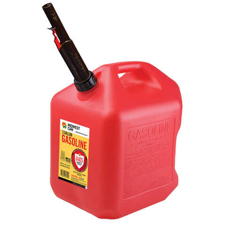 Midwest Can Quick Flow Spout Plastic Gas Can 5 gal, Pack of 4