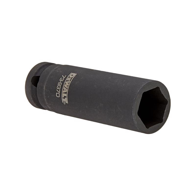 DeWalt 11/16 in. X 1/2 in. drive SAE 6 Point Deep Impact Socket 1 pc