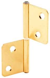 Prime-Line N 7025 Door Hinge, Bi-Fold, Non-Mortise, Steel, Brass
