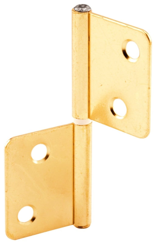 Prime-Line N 7025 Door Hinge, Bi-Fold, Non-Mortise, Steel, Brass
