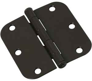 National Hardware N830-197 Door Hinge, 5/8 in Corner Radius, Steel, Oil-Rubbed Bronze, Non-Rising, 50 lb