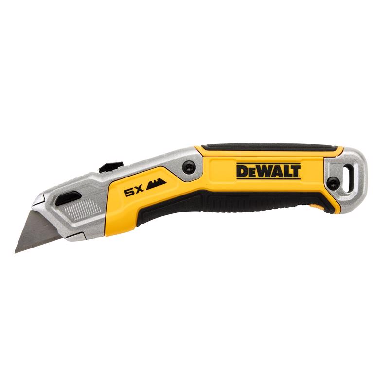 DeWalt Retractable Utility Knife Black/Yellow 1 pc