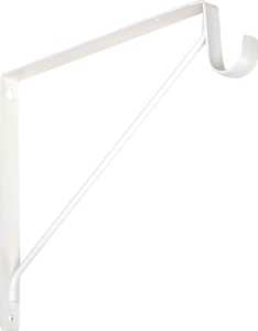 National Hardware S822-094 Shelf and Rod Bracket, Steel, White, 125 lb