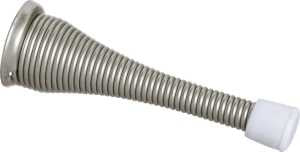 National Hardware N830-157 Door Stop, 2-1/2 in W, 3 in Projection, Steel, Satin Nickel