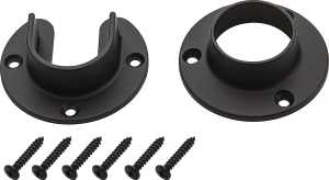 National Hardware V8600 S822-081 Closet Flange Set, Zinc, Oil-Rubbed Bronze