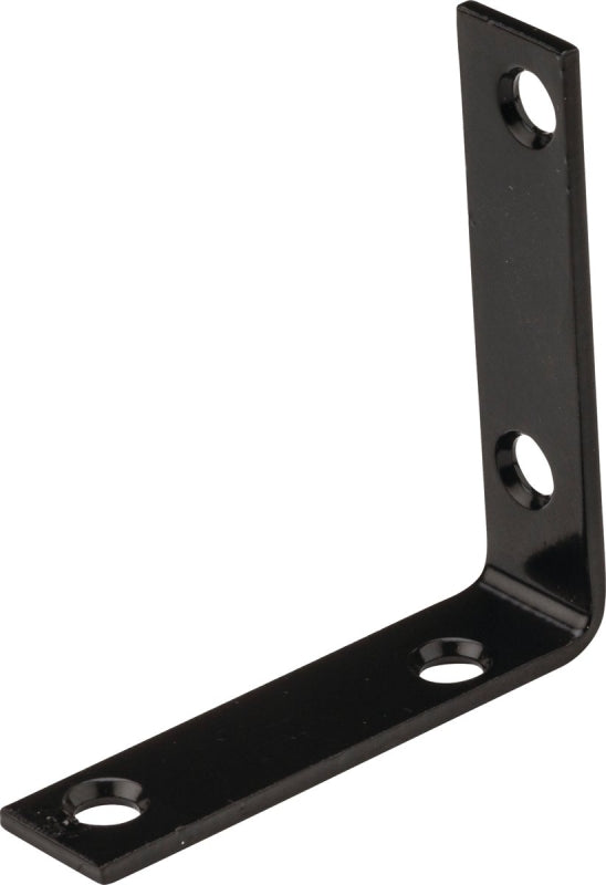 National Hardware 115BC Series N266-484 Corner Brace, 3-1/2 in L, 3/4 in W, Steel, 1/8 Thick Material, Pack of 10