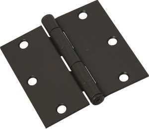 National Hardware N830-205 Door Hinge, Cold Rolled Steel, Oil-Rubbed Bronze, Non-Rising, Removable Pin, Full-Mortise