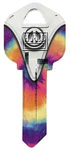 KW1-32 KEYBLANK PEACE SIGNS, Pack of 5