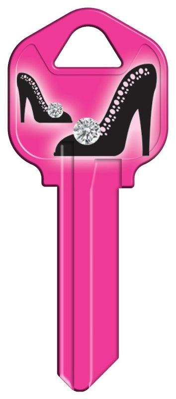 Hy-Ko 16005KW1-35 Key Blank, High Heel, Brass, Nickel-Plated, For:, KW1 Key Number, Kwikset KW1 Keyways, Pack of 5